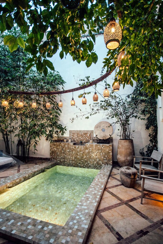 The Evolution of Hotel Booking: Why Vintage Boutique Hotels are Leading the Way - Photo of a small pool in a vintage boutique hotel 